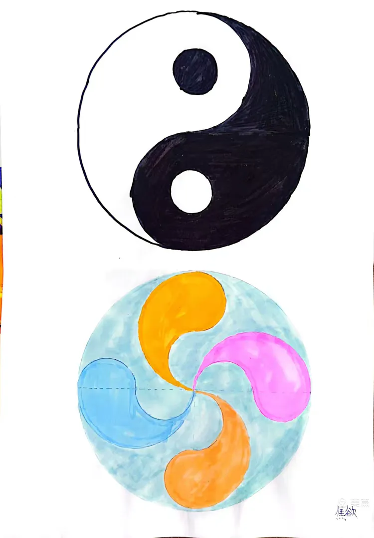 班数学实践作业"用圆设计美丽的图案